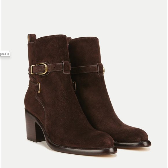 Veronica Beard Shoes - NIB Veronica Beard Sohelia booties, brown suede, size 8